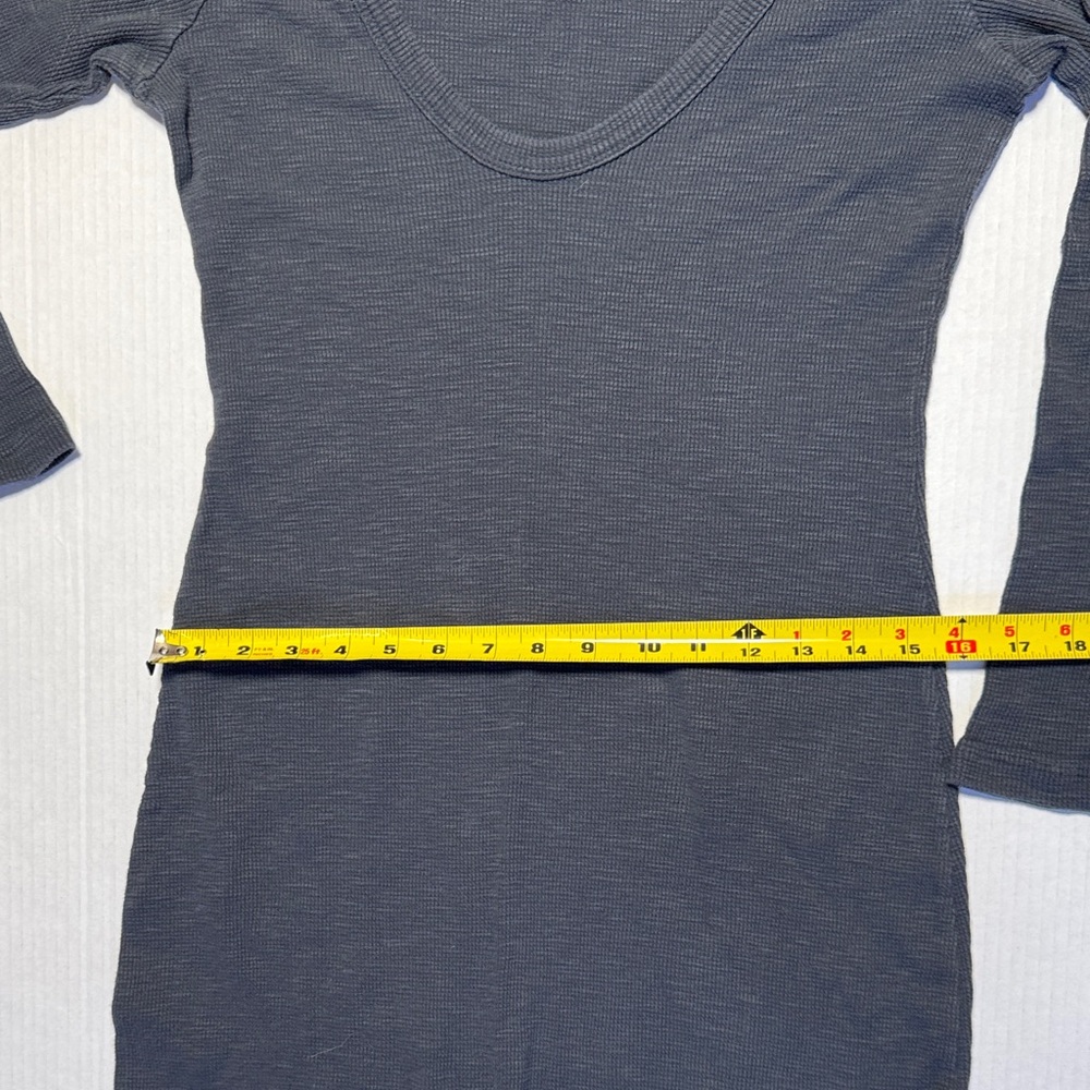 JAMES PERSE Standard Women's V-Neck Long‎ Sleeve Charcoal Gray Maxi Dress Size 3 - Picture 5 of 11